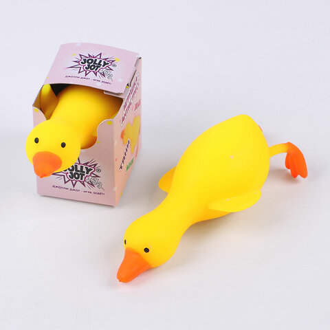 Игрушка-антистресс "ГУСЬ", 17 см, желтый, дисплей, JOLLY JOT (ДЖОЛЛИ