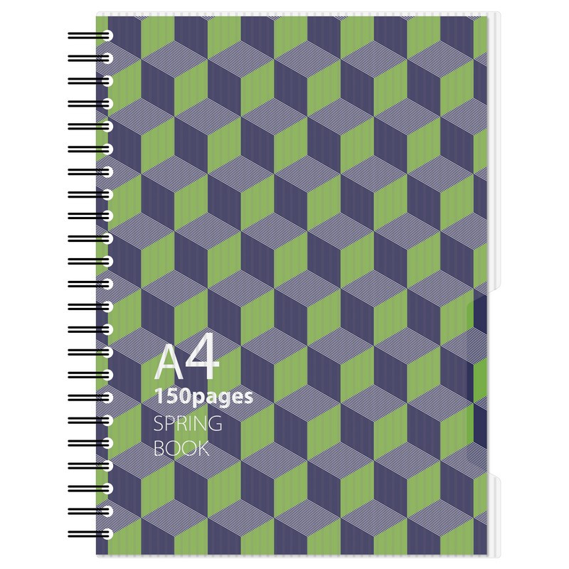 Бизнес-тетрадь A4,150л,кл,пл.сп.Attache Selection SPRING BOOK син/зел 84231 Бизнес-тетрадь A4,150л,кл,пл.сп.Attache Selection SPRING BOOK син/зел 84231