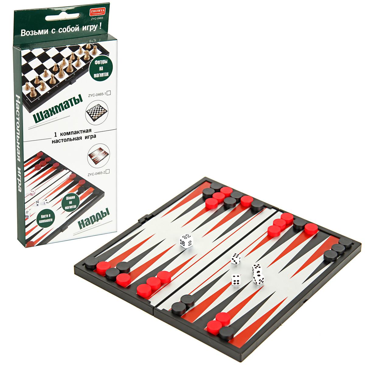 Настольные игры 2 в 1 (шахматы, нарды) 58355 Настольные игры 2 в 1 (шахматы, нарды) 58355