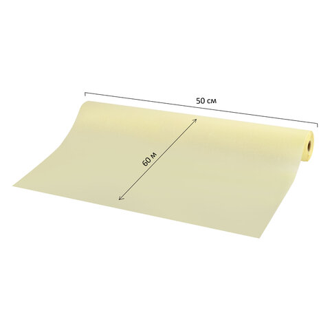 Цветная бумага ТИШЬЮ 17 г/м2, 50 см х 60 м, в рулоне со втулкой, лимонная, Цветная бумага ТИШЬЮ 17 г/м2, 50 см х 60 м, в рулоне со втулкой, лимонная,