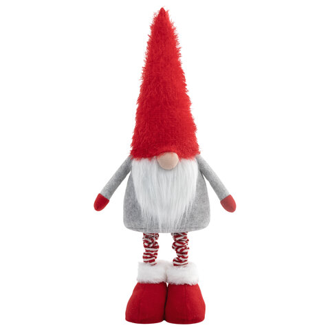 Украшение новогоднее интерьерное 70 см "Гном Ворчун", телескопические Украшение новогоднее интерьерное 70 см "Гном Ворчун", телескопические