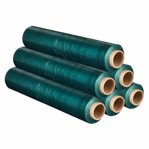 Стрейч-пленка для ручной упаковки, вторичное сырье, ЗЕЛЕНАЯ 50 см х 217 м, 20 Стрейч-пленка для ручной упаковки, вторичное сырье, ЗЕЛЕНАЯ 50 см х 217 м, 20