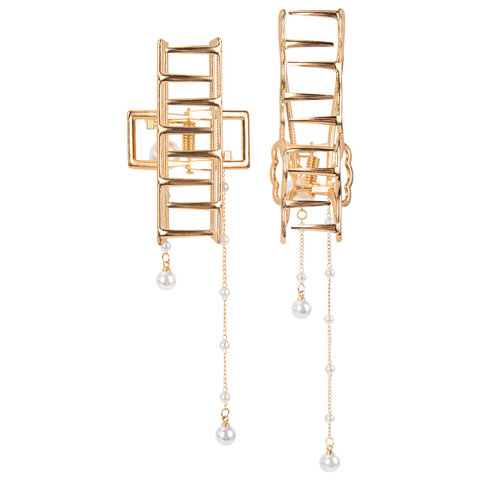 Краб для волос 7,5 см, с подвесками, золотистый, АССОРТИ, MONTE VITA (МОНТЕ Краб для волос 7,5 см, с подвесками, золотистый, АССОРТИ, MONTE VITA (МОНТЕ