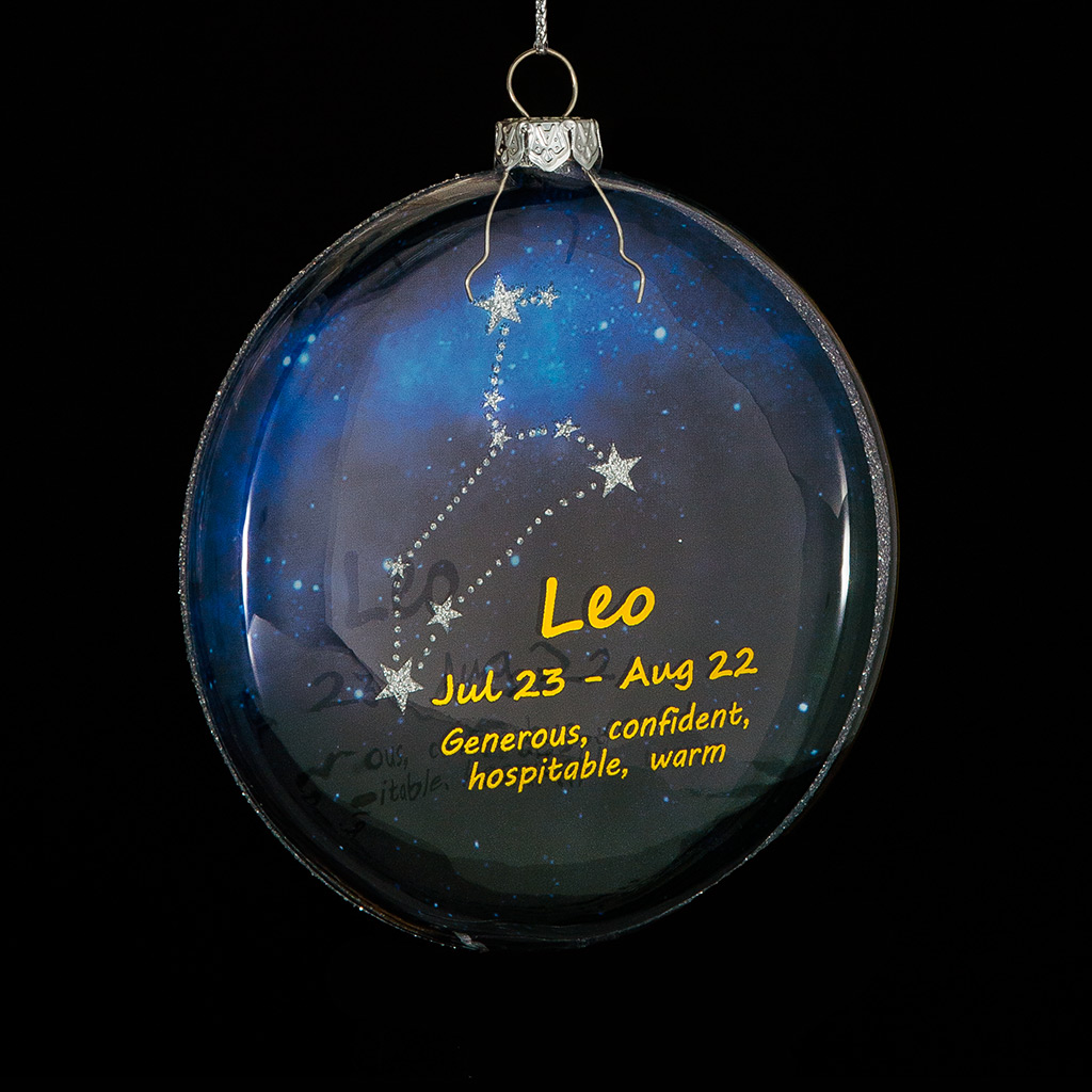 Украшение ErichKrause Decor Лев медальон 10см, стекло Украшение ErichKrause Decor Лев медальон 10см, стекло