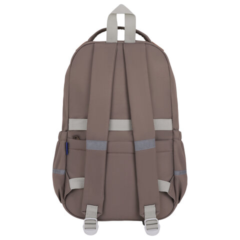 Рюкзак BRAUBERG STYLE, 2 отделения, 4 кармана, "Brown checks",