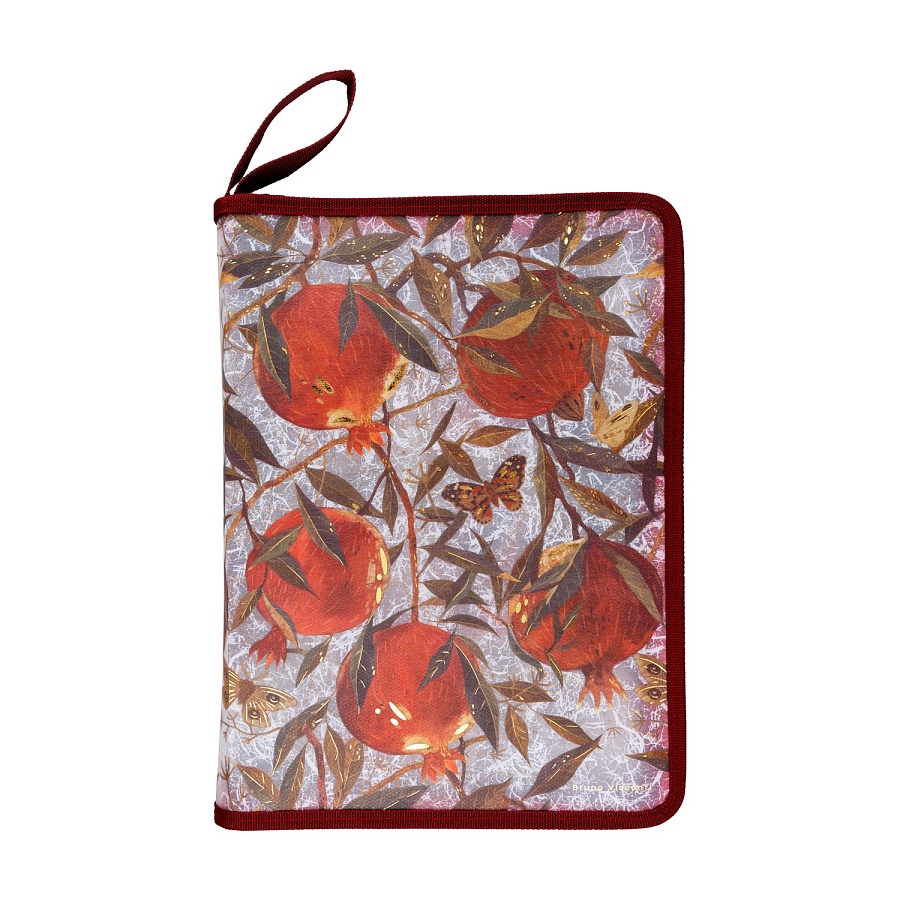 ПАПКА НА МОЛНИИ С ОКАНТОВКОЙ "FLORA.ГРАНАТ", А4 ПАПКА НА МОЛНИИ С ОКАНТОВКОЙ "FLORA.ГРАНАТ", А4