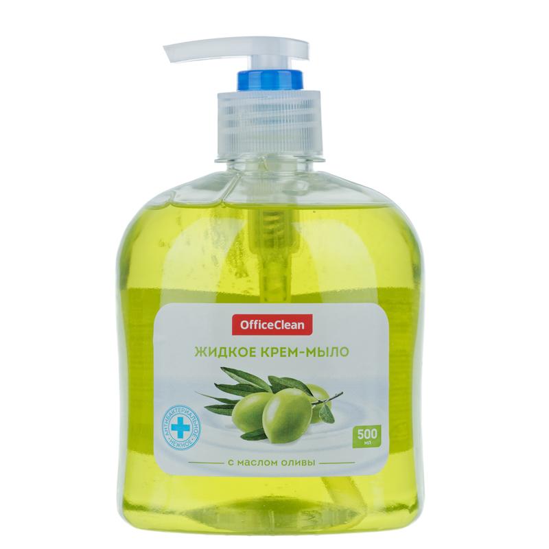 Мыло-крем жидкое OfficeClean "Нежное", антибактериальное, с маслом Мыло-крем жидкое OfficeClean "Нежное", антибактериальное, с маслом