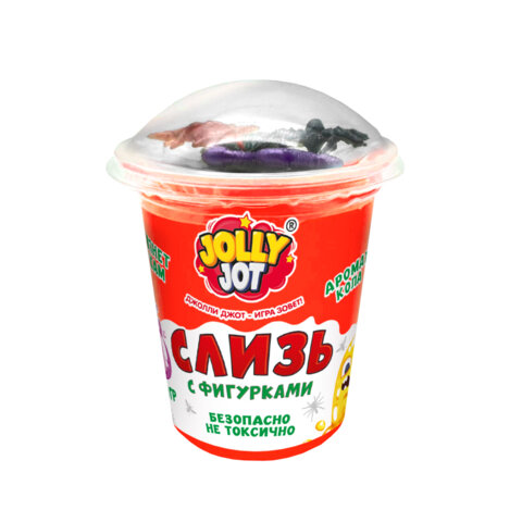 Слайм, слизь с фигурками, насекомые, 200 г, НАБОР 3 шт., JOLLY JOT (ДЖОЛЛИ