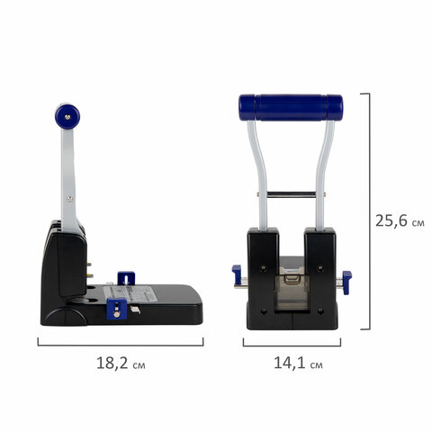 Дырокол металлический МОЩНЫЙ BRAUBERG "EXTRA Heavy duty", до 110