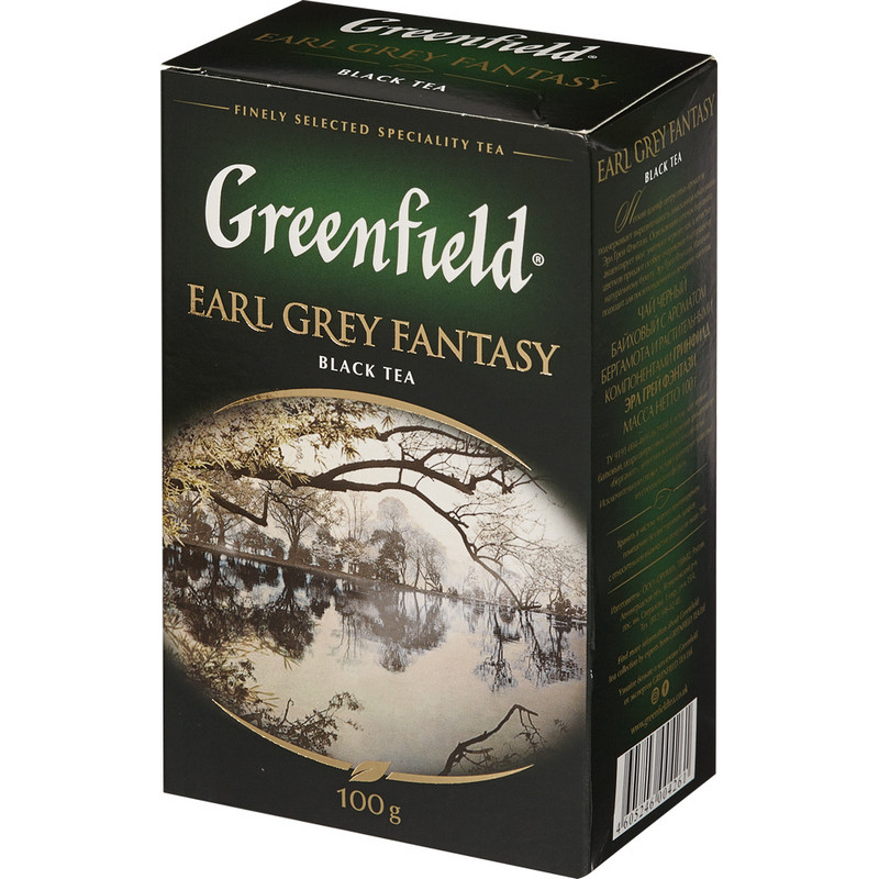Чай черный Greenfield Earl Grey Fantazy листовой 100г 0426-14 Чай черный Greenfield Earl Grey Fantazy листовой 100г 0426-14