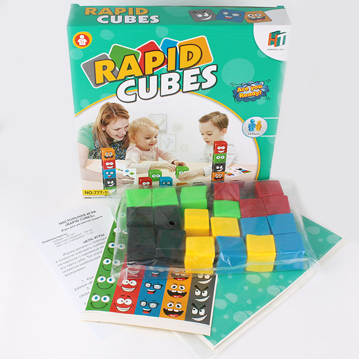 Настольная игра "Rapid cubes" (Быстрые кубики)