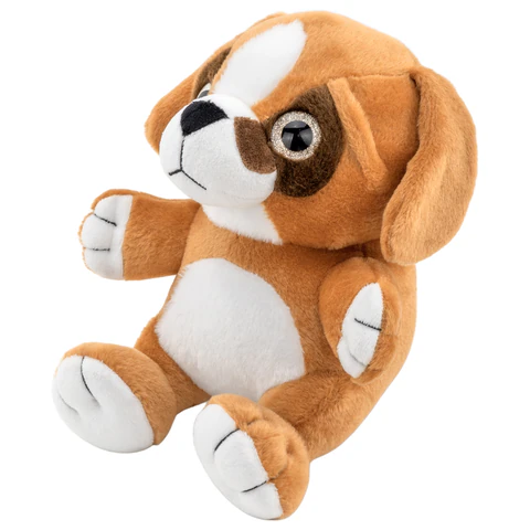 Игрушка мягкая "Собачка", 23 см, цвет коричневый, WOOZOO (ВУЗУ),