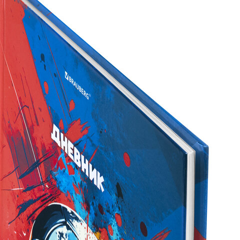 Дневник 1-4 класс 48 л., твердый, BRAUBERG, глянцевая ламинация, с подсказом,
