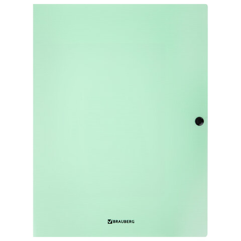 Папка на кнопке пластиковая BRAUBERG "PASTEL", А4, 3 клапана, 600 мкм, Папка на кнопке пластиковая BRAUBERG "PASTEL", А4, 3 клапана, 600 мкм,