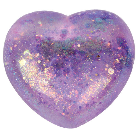 Игрушка-антистресс "СТЕКЛЯННОЕ СЕРДЦЕ", 5 см, ассорти 4 цвета,