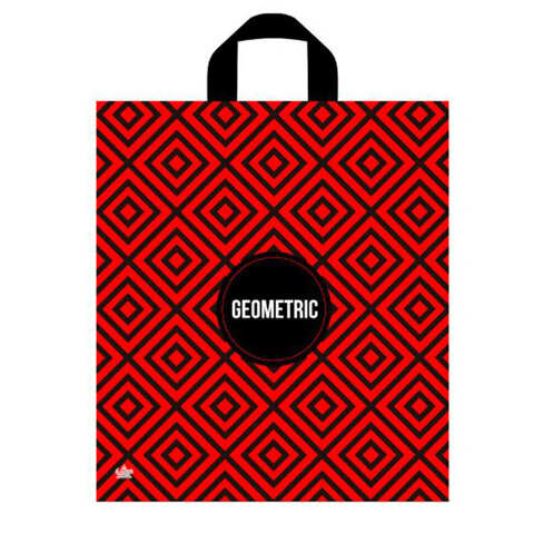 Пакет с петлевой ручкой ПНД, 42х38 см, "Геометрик", 37 мкм, н00242816 Пакет с петлевой ручкой ПНД, 42х38 см, "Геометрик", 37 мкм, н00242816