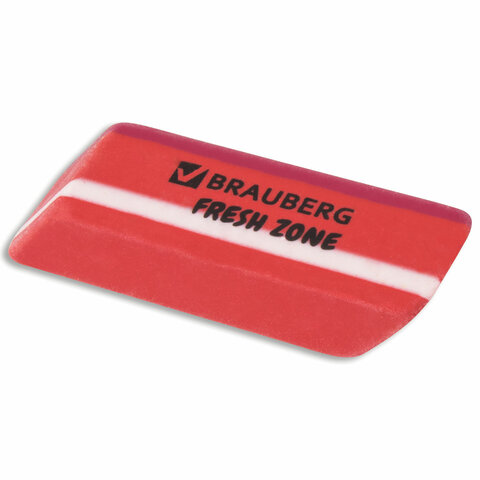 Ластик BRAUBERG "Fresh Zone", 60х18х12 мм, ассорти, термопластичная