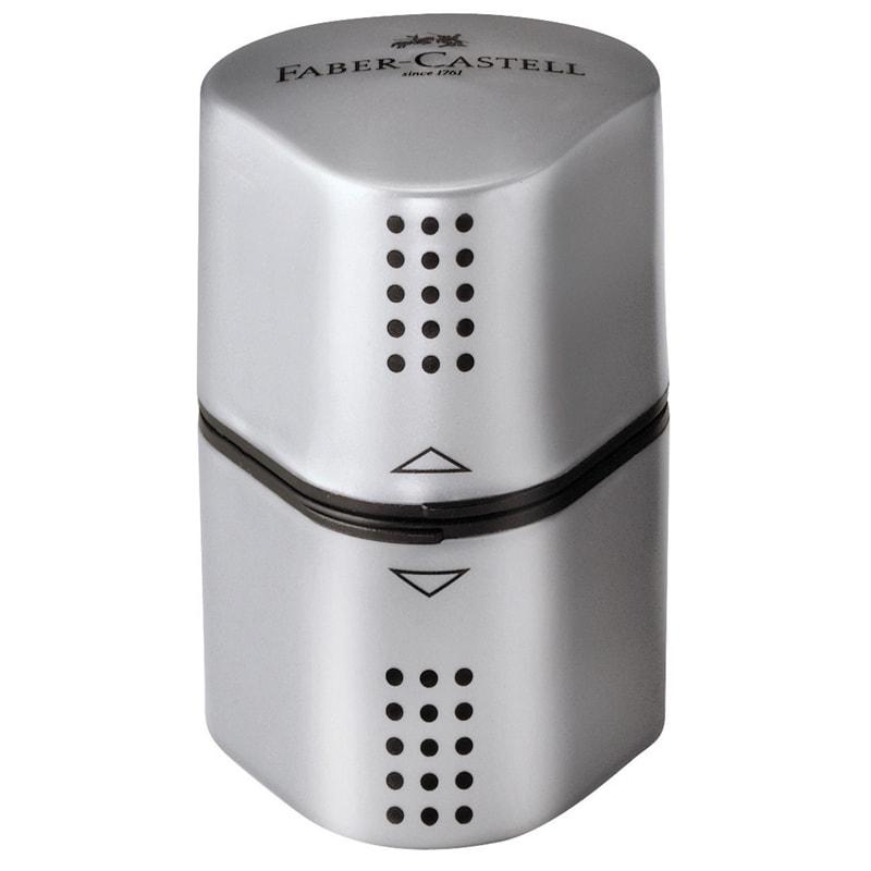 Точилка пластиковая Faber-Castell "Trio Grip 2001", 3 отверстия, 2 Точилка пластиковая Faber-Castell "Trio Grip 2001", 3 отверстия, 2