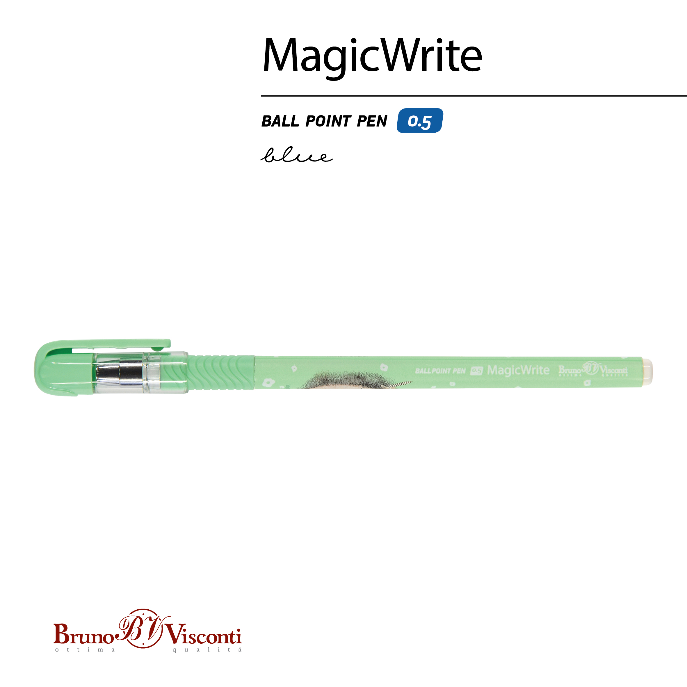 РУЧКА "MagicWrite. Forest Dream. Ежик с букетом" ШАРИКОВАЯ, 0.5 ММ, РУЧКА "MagicWrite. Forest Dream. Ежик с букетом" ШАРИКОВАЯ, 0.5 ММ,