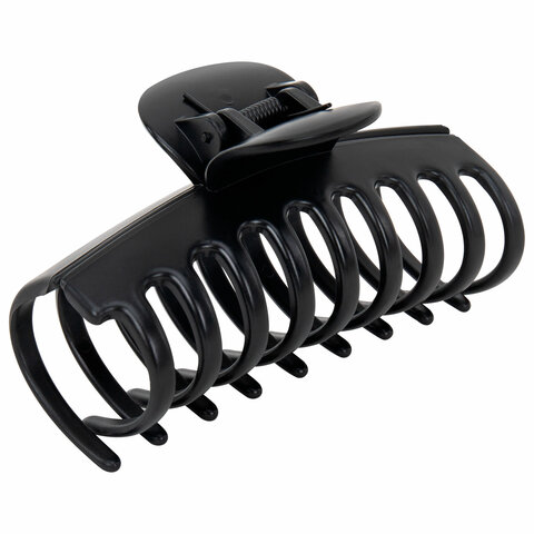 Крабы для волос НАБОР 3 шт., 8,5 см / 8,5 см / 11 см, soft-touch, чёрный, MONTE Крабы для волос НАБОР 3 шт., 8,5 см / 8,5 см / 11 см, soft-touch, чёрный, MONTE