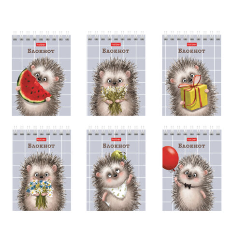 Блокнот МАЛЫЙ ФОРМАТ А7, 40 л., гребень, картон, клетка, HATBER, "Хорошо Блокнот МАЛЫЙ ФОРМАТ А7, 40 л., гребень, картон, клетка, HATBER, "Хорошо