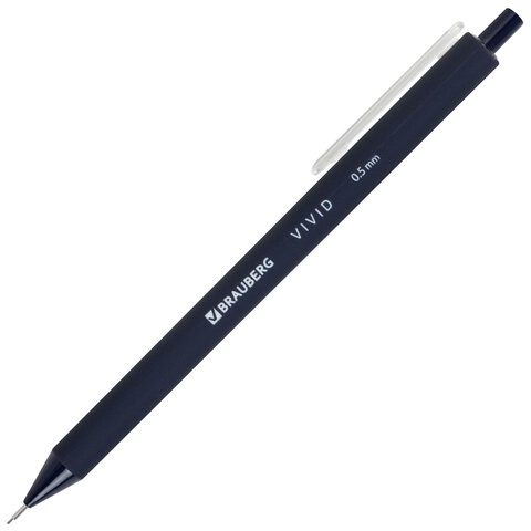 Карандаш механический 0,5 мм BRAUBERG "VIVID", корпус soft-touch