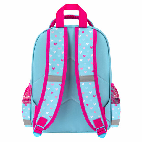Рюкзак ПИФАГОР SCHOOL, 1 отделение, 3 кармана, "Pretty bunny",