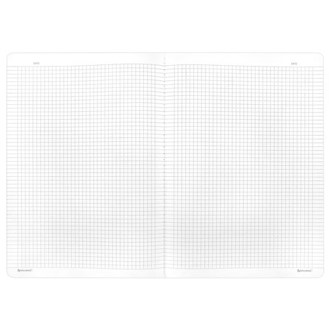 Тетрадь А4 96 л. BRAUBERG, на сшивке с корешком, клетка, обложка картон, Тетрадь А4 96 л. BRAUBERG, на сшивке с корешком, клетка, обложка картон,