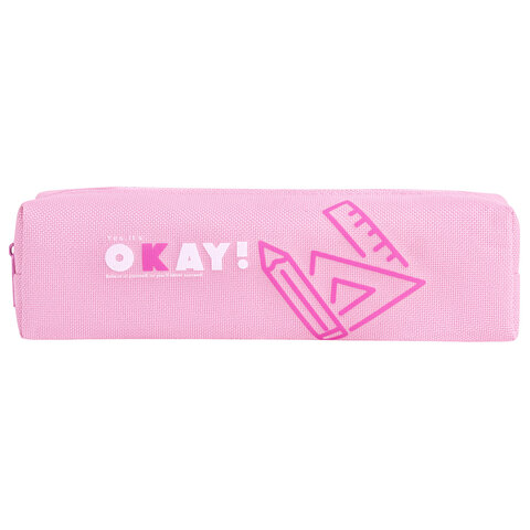 Пенал ЮНЛАНДИЯ ЮНИОР, 1 отделение, полиэстер, "Okay", 20х6х4 см,