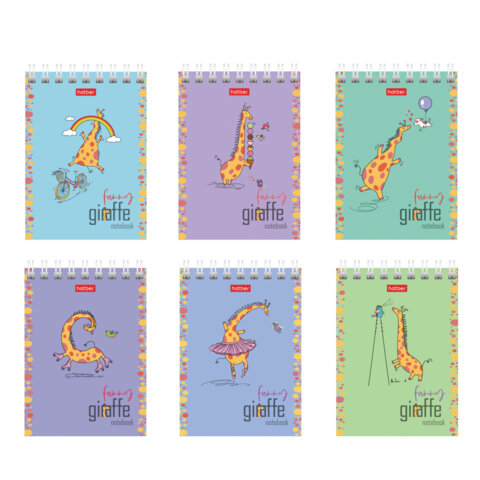 Блокнот МАЛЫЙ ФОРМАТ А7, 60 л., гребень, картон, клетка, HATBER, "Веселый Блокнот МАЛЫЙ ФОРМАТ А7, 60 л., гребень, картон, клетка, HATBER, "Веселый