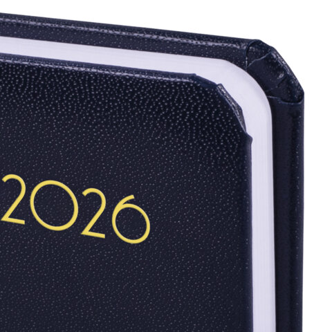 Ежедневник датированный 2026, МАЛЫЙ ФОРМАТ 100х150 мм, А6, BRAUBERG