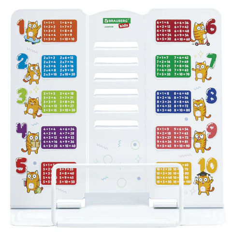 Подставка для книг и учебников большая BRAUBERG KIDS "Кот-Энтузиаст" с