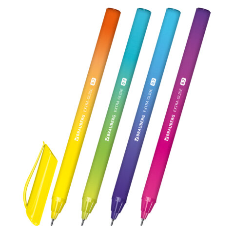 Ручка шариковая масляная BRAUBERG "Extra Glide DZ", СИНЯЯ, Ручка шариковая масляная BRAUBERG "Extra Glide DZ", СИНЯЯ,
