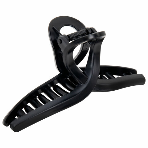 Крабы для волос НАБОР 3 шт., 8,5 см / 8,5 см / 11 см, soft-touch, чёрный, MONTE Крабы для волос НАБОР 3 шт., 8,5 см / 8,5 см / 11 см, soft-touch, чёрный, MONTE