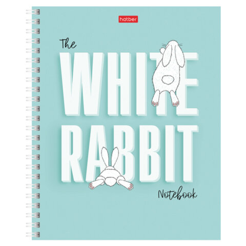 Тетрадь А5, 48 л., HATBER гребень, клетка, обложка картон, "Следуй за белым Тетрадь А5, 48 л., HATBER гребень, клетка, обложка картон, "Следуй за белым