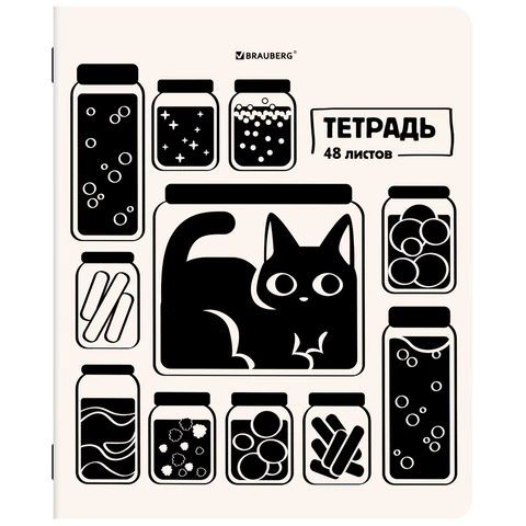 Тетради ДЭК А5 48 л. КОМПЛЕКТ 5 шт. BRAUBERG, скоба, клетка, TWIN-лак,