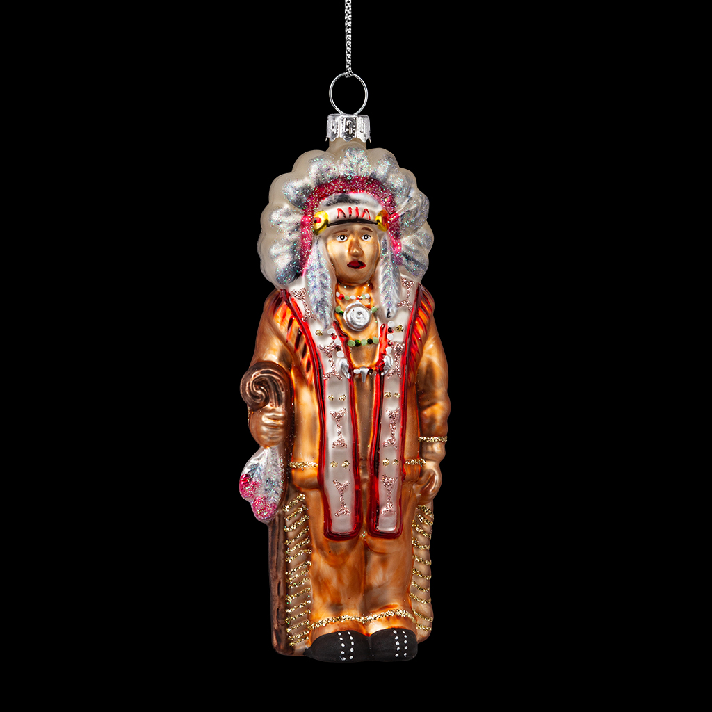 Украшение ErichKrause Decor® Вождь индейцев 13см, стекло Украшение ErichKrause Decor® Вождь индейцев 13см, стекло
