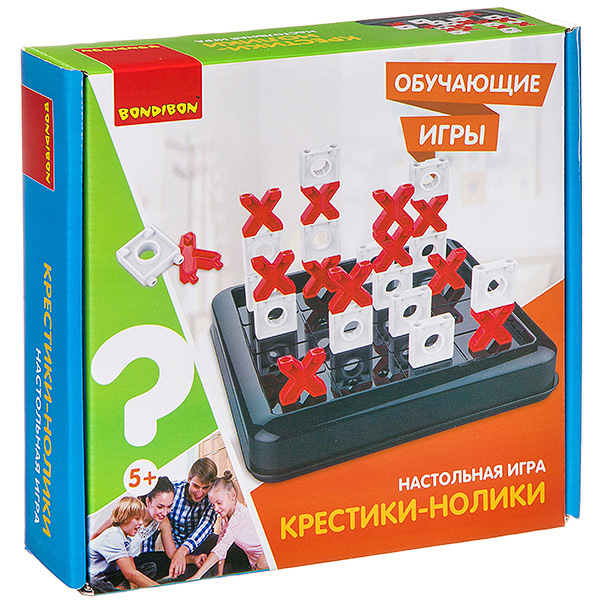 Обучающие игры Bondibon Настольная игра «КРЕСТИКИ-НОЛИКИ», BOX 22?21?5,5 см Обучающие игры Bondibon Настольная игра «КРЕСТИКИ-НОЛИКИ», BOX 22?21?5,5 см