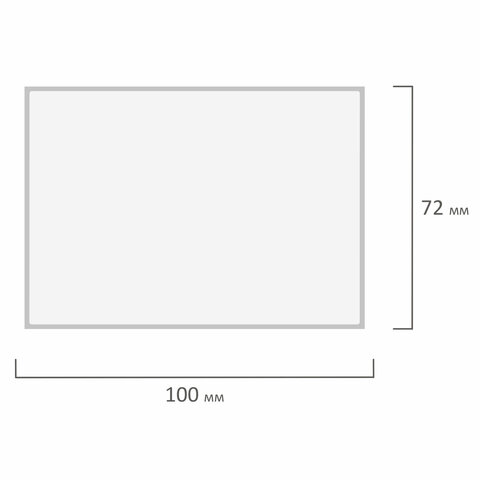Этикетка ТермоЭко (100х72 мм) 500 этикеток в ролике, прозрачная подложка,