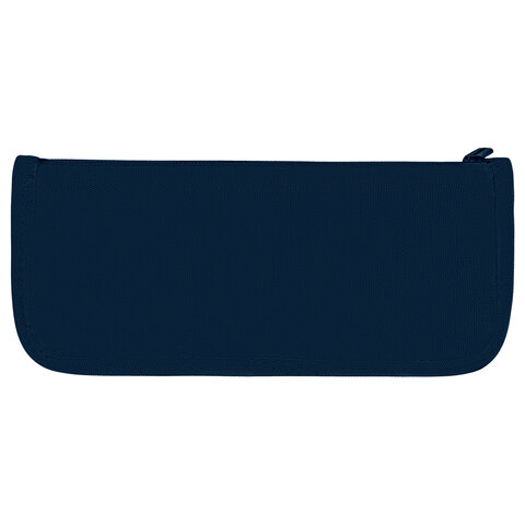 Пенал мягкий BRAUBERG KIDS, 2 отделения, полиэстер, "Dark blue",