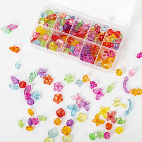 Набор BEADS SET для творчества, рукоделия, и создания украшений, 200 бусин, 10