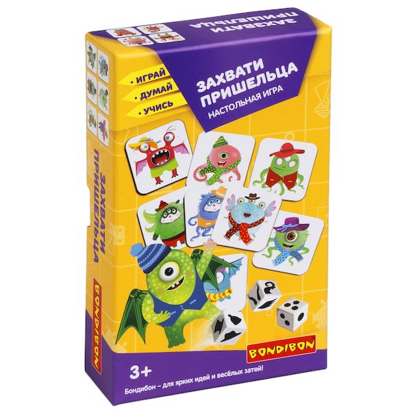 Настольная игра "ЗАХВАТИ ПРИШЕЛЬЦА" Играй Думай Учись Bondibon Настольная игра "ЗАХВАТИ ПРИШЕЛЬЦА" Играй Думай Учись Bondibon