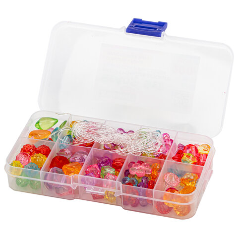 Набор BEADS SET для творчества, рукоделия, и создания украшений, 200 бусин, 10