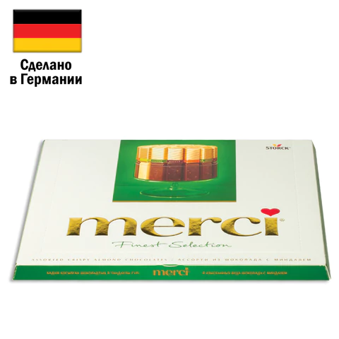 Конфеты MERCI ассорти из шоколада с миндалем, 250 г, ГЕРМАНИЯ, 014457-20 Конфеты MERCI ассорти из шоколада с миндалем, 250 г, ГЕРМАНИЯ, 014457-20