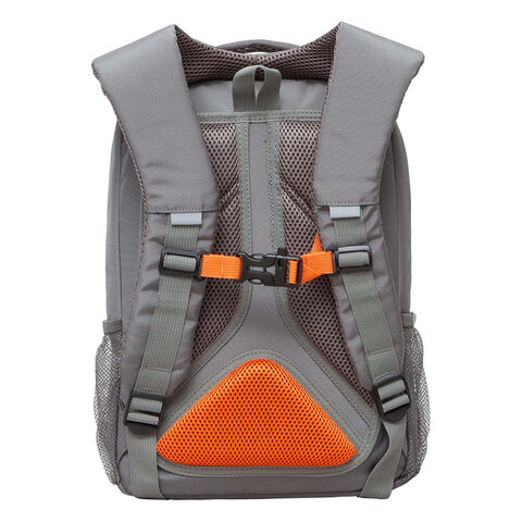 Рюкзак GRIZZLY школьный, анатомическая спинка, 2 отделения, для мальчиков,