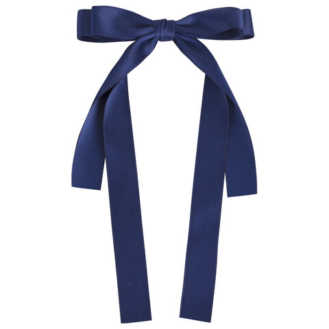 Заколка для волос аллигатор 15x26 см, с бантиком, с длинными хвостиками, Заколка для волос аллигатор 15x26 см, с бантиком, с длинными хвостиками,