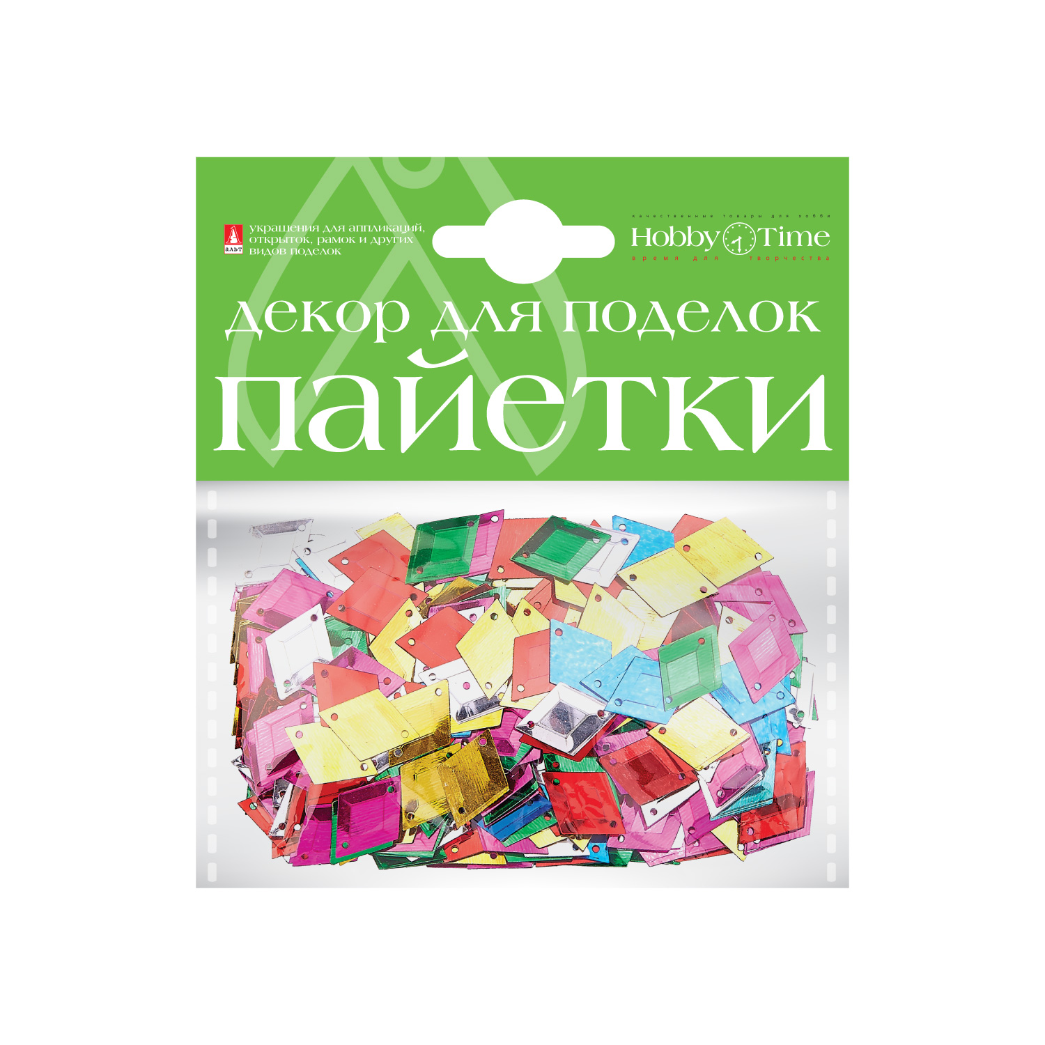 ДЕКОРАТИВНЫЕ ЭЛЕМЕНТЫ НАБОР № 3 "ПАЙЕТКИ ФИГУРНЫЕ" 4 ВИДА