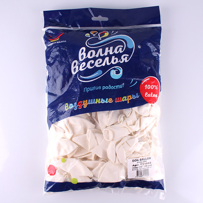 Шар воздушный 12" Пастель Белый