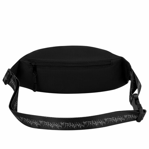 Сумка на пояс HEIKKI RIO (ХЕЙКИ), два отделения, регулируемый ремень, черная с