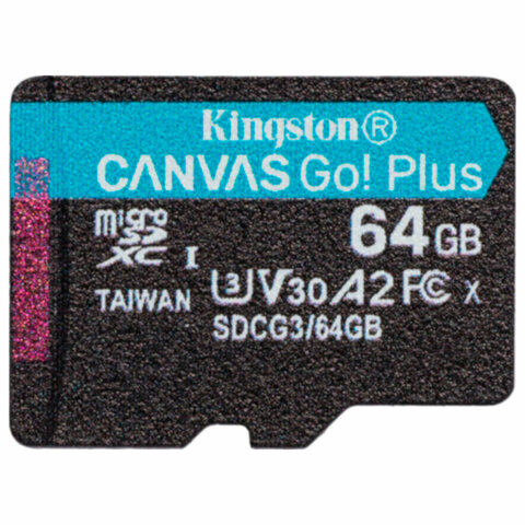 Карта памяти microSDXC 64GB KINGSTON Canvas Go Plus UHS-I U3, 170 Мб/с (class